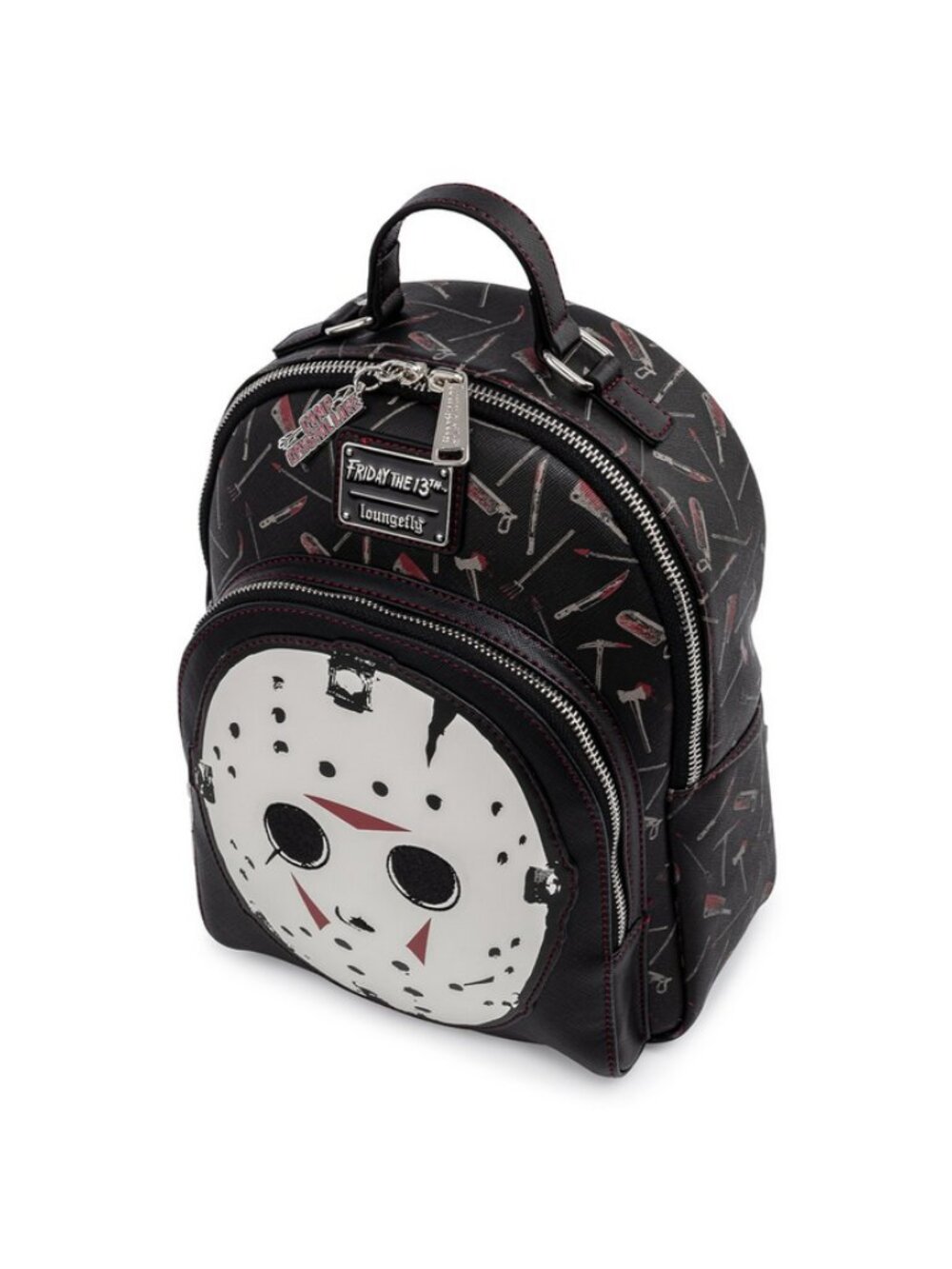 Loungefly Friday the 13th Jason Mask Mini Backpack - Picture 3 of 16